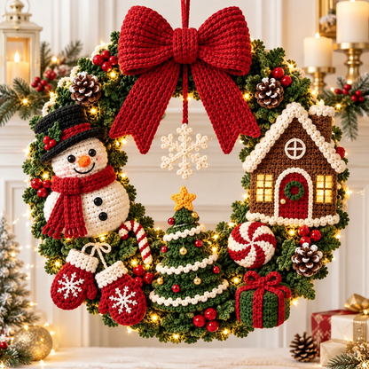 La collection complète de décorations de Noël au crochet Essential Glow Design